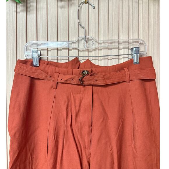 Moon River Wide Leg Linen Capri Pants Women’s Size L - Picture 3 of 12